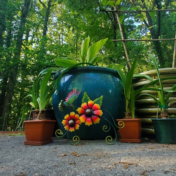 GARDEN ART Metal Flower Garden Art NWT - Picture 3 of 8